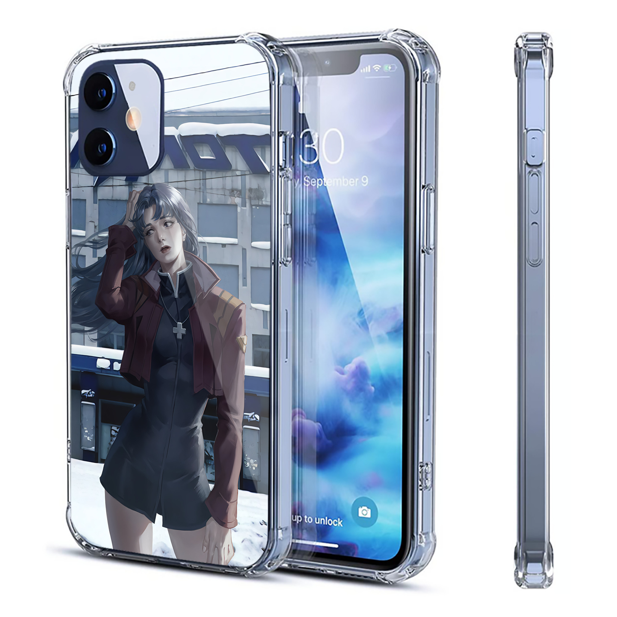 （画像用） EVA 新世紀エヴァンゲリオン 【iPhone 12シリーズ対応】透明スマホケース（クリアソフトケース）